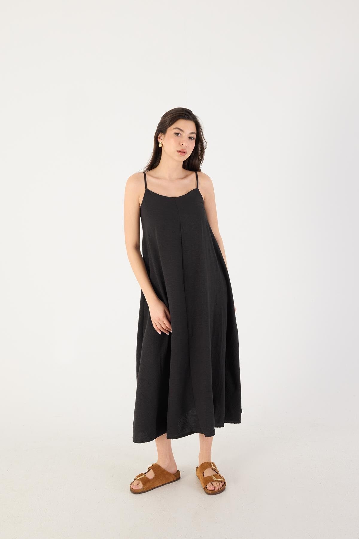 Black_V-Neck-Dress-With-Straps-addax