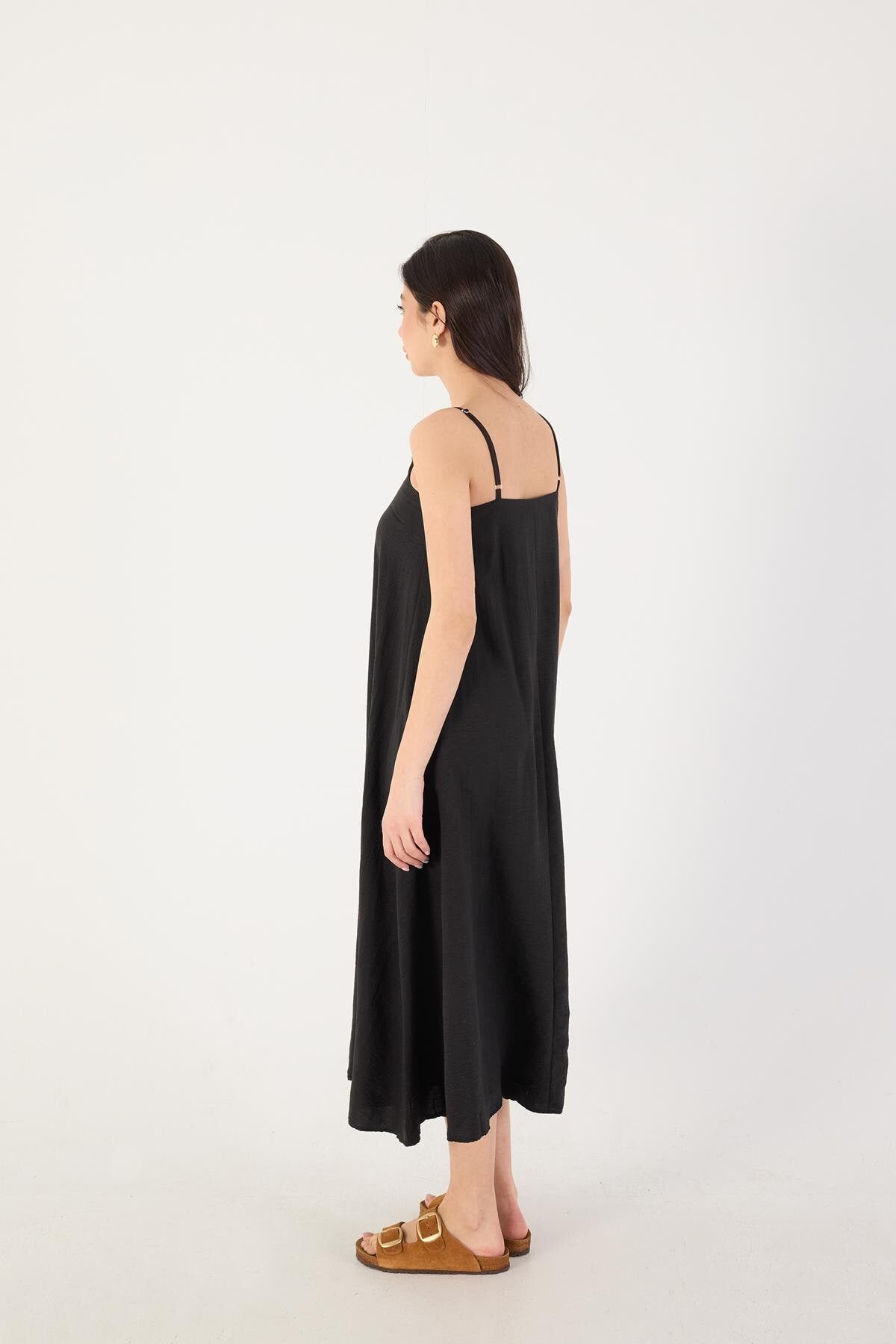 Black_V-Neck-Dress-With-Straps-addax