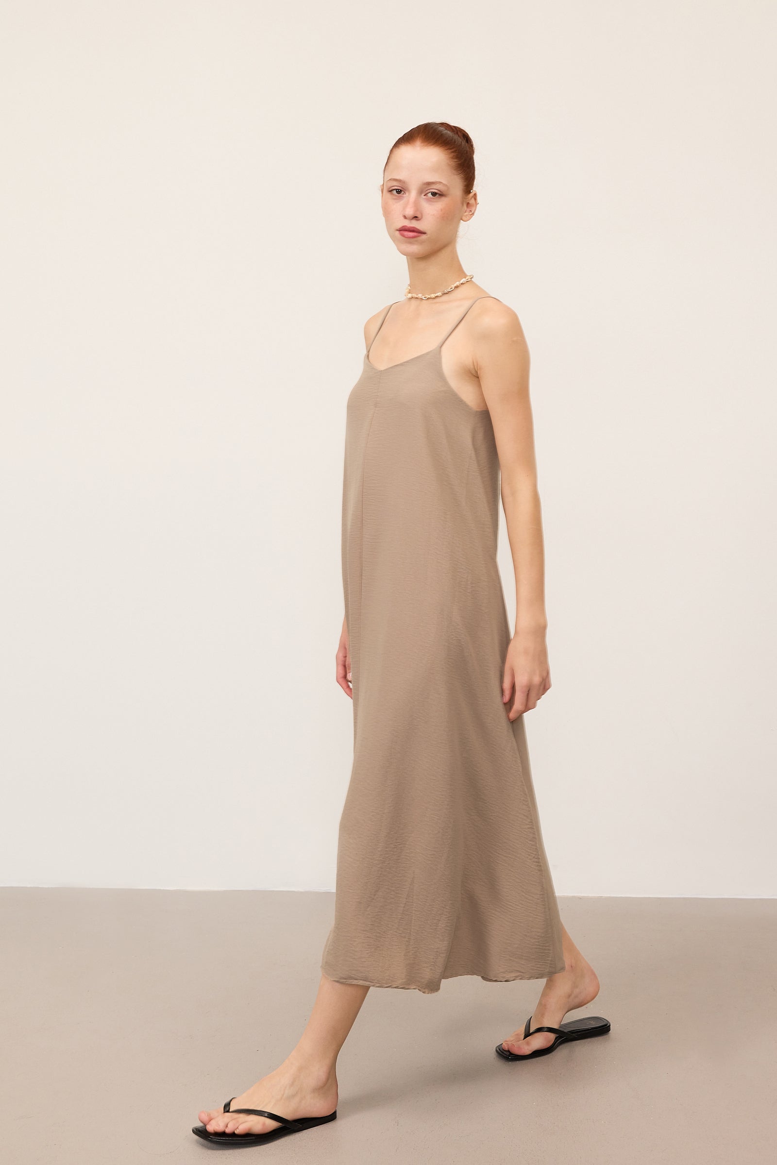 Camel_V-Neck-Dress-With-Straps-addax
