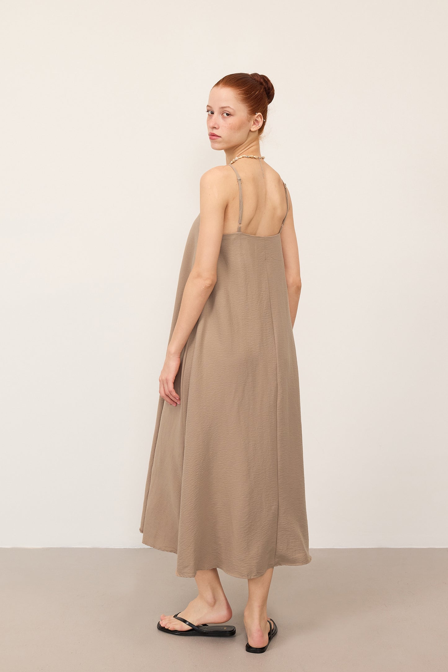 Camel_V-Neck-Dress-With-Straps-addax