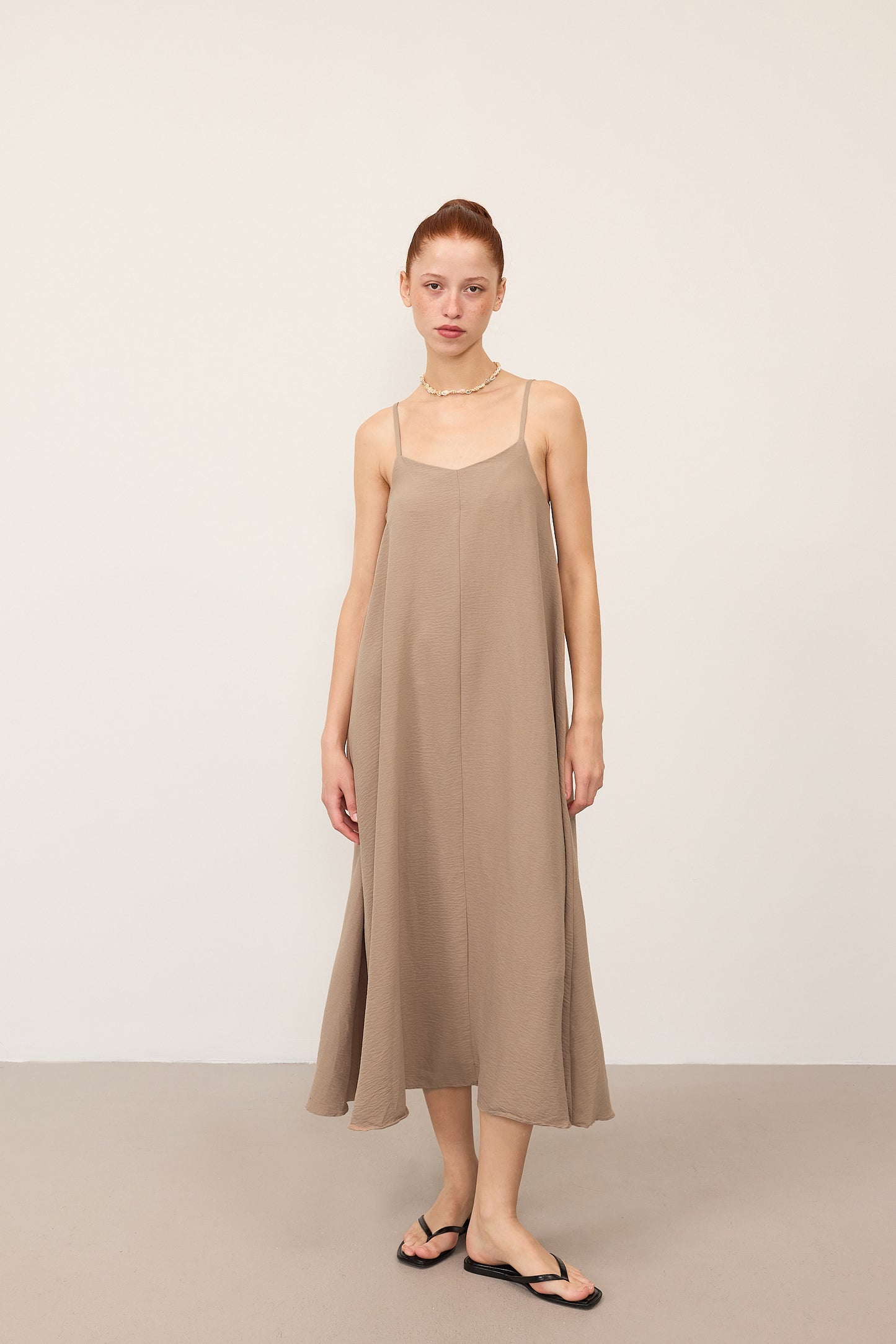 Camel_V-Neck-Dress-With-Straps-addax