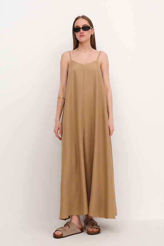 Green_V-Neck-Dress-With-Straps-addax