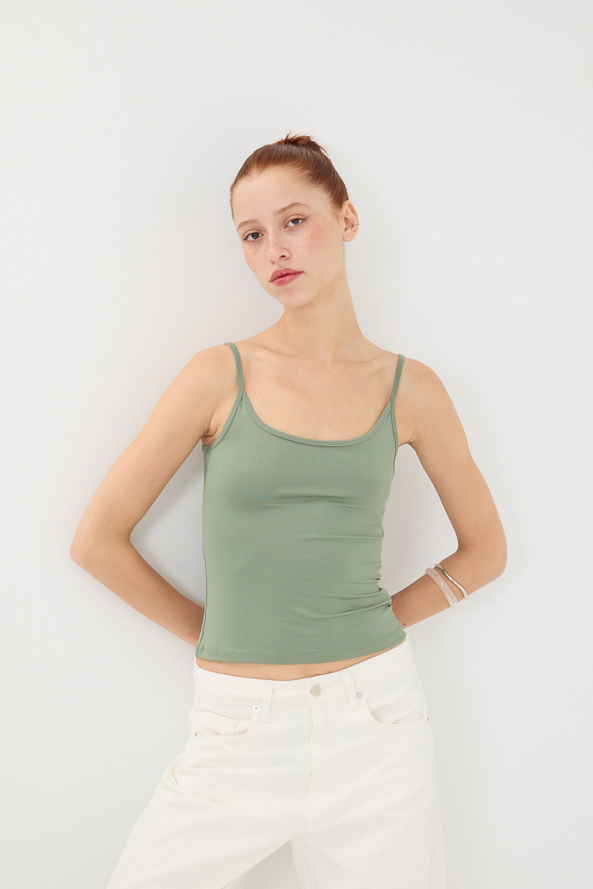 Oil-Green_Top-With-Straps-addax