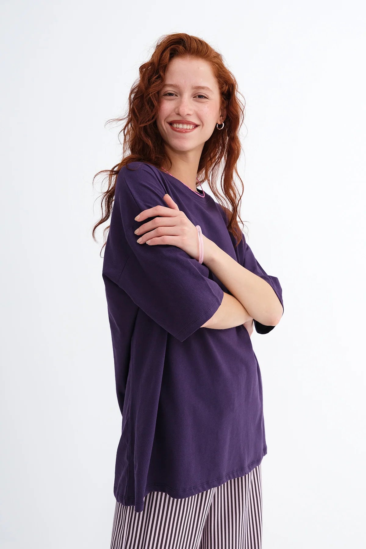 Purple_Basic-T-shirt-With-Round-Neck-addax