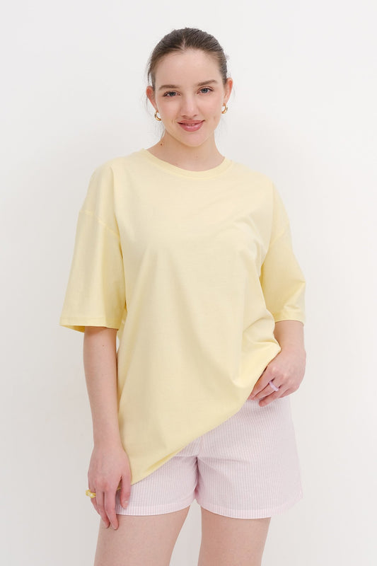 Light-Yellow_Basic-T-shirt-With-Round-Neck-addax