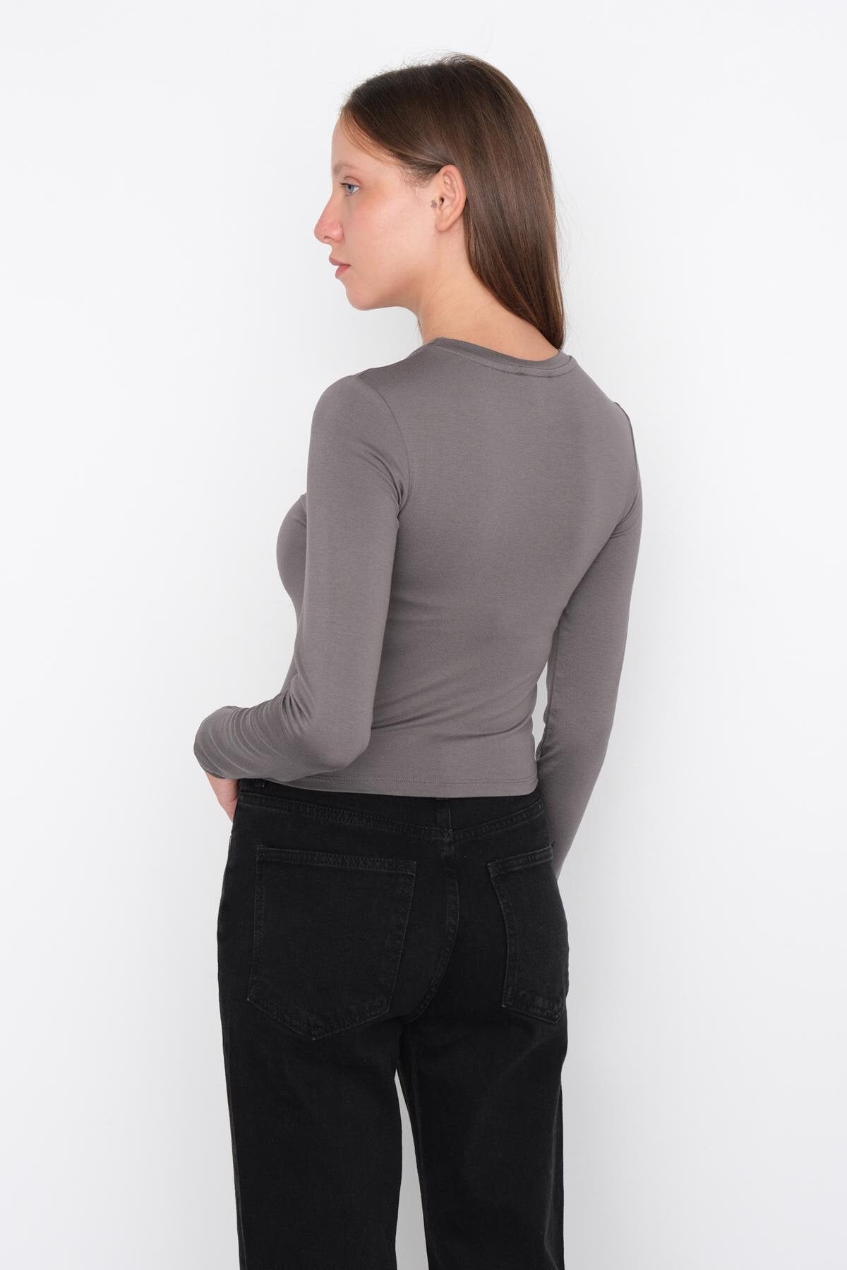 Charcoal_Round-Neck-Basic-Blouse-addax