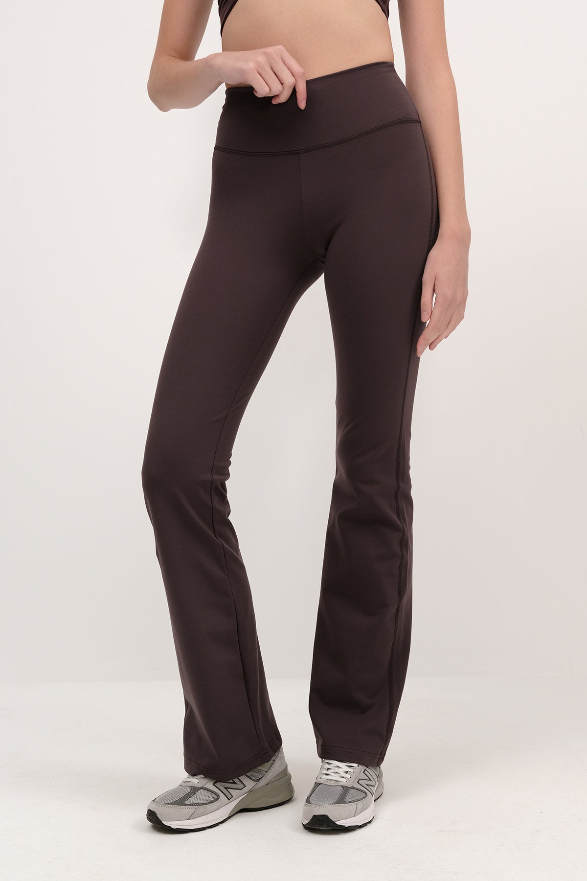 Soft-Brown_High-Waist-Flare-Leg-Leggings-addax