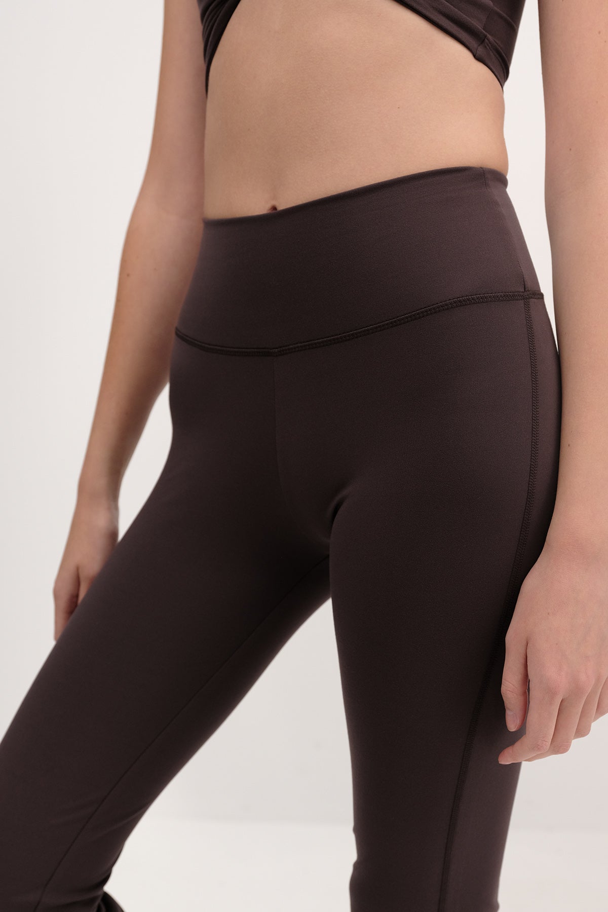 Soft-Brown_High-Waist-Flare-Leg-Leggings-addax
