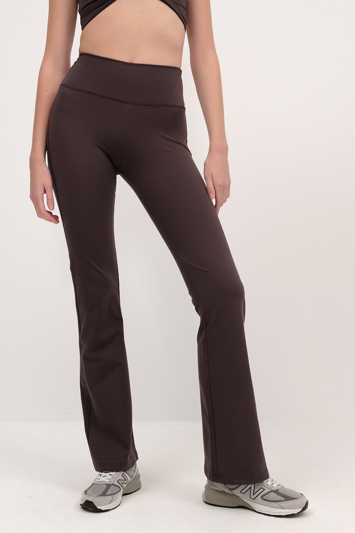 Soft-Brown_High-Waist-Flare-Leg-Leggings-addax