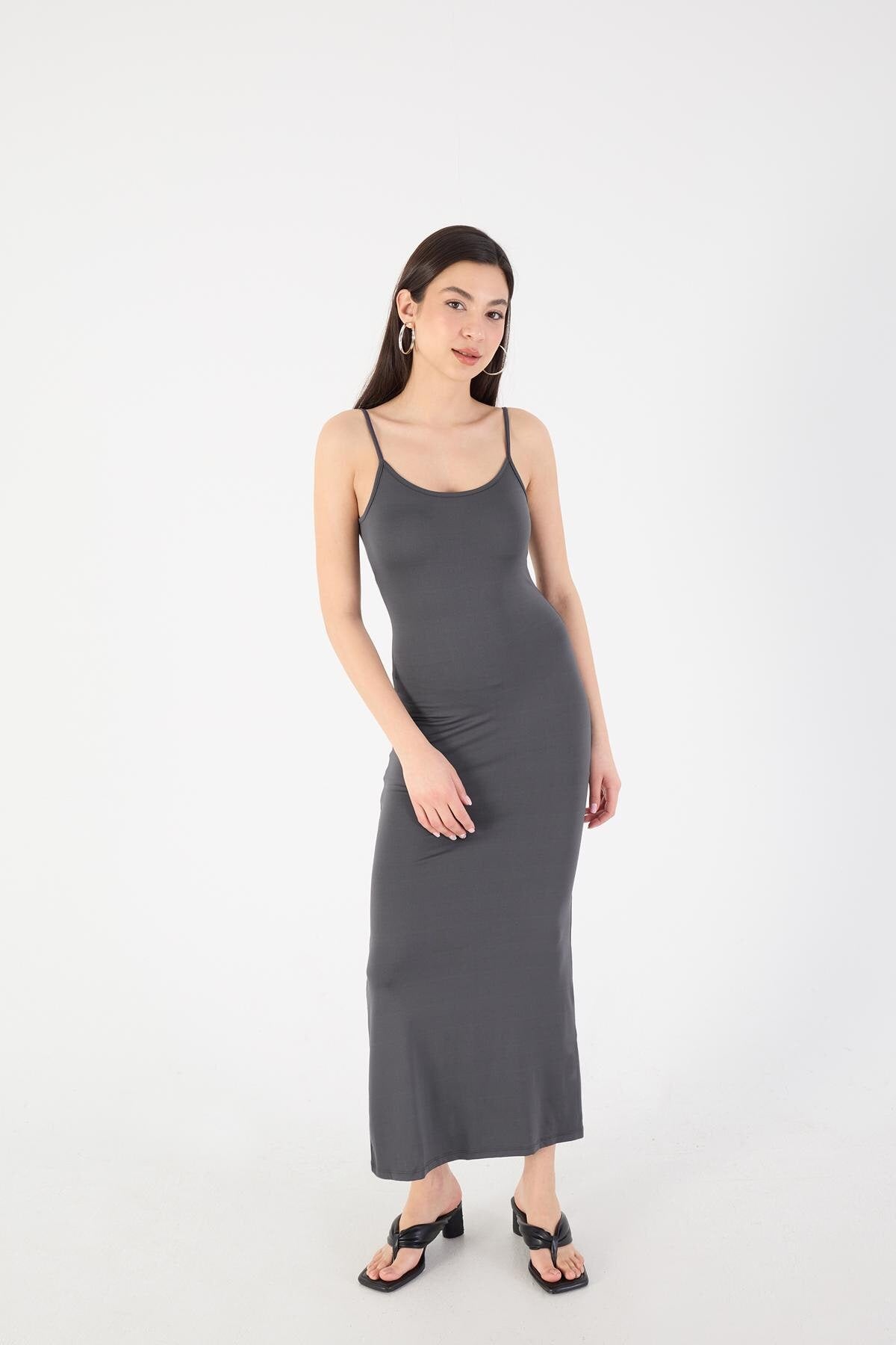 Charcoal_Long-Dress-With-Straps-addax