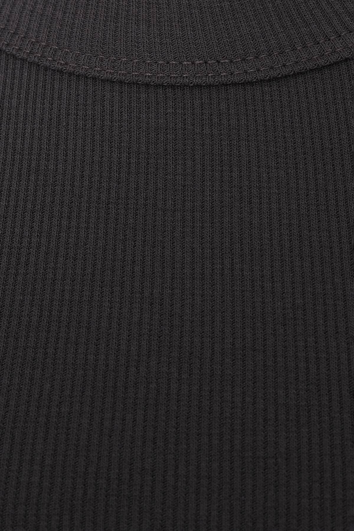 Charcoal_Halter-Neck-Top-With-Ribbed-addax