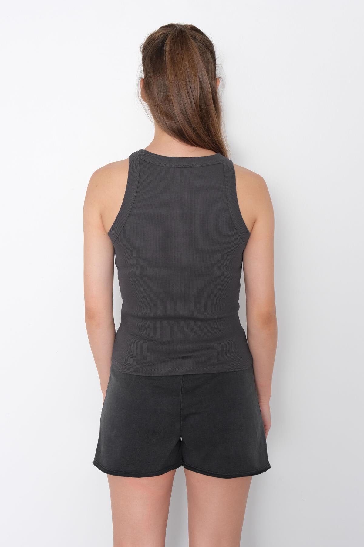 Charcoal_Halter-Neck-Top-With-Ribbed-addax