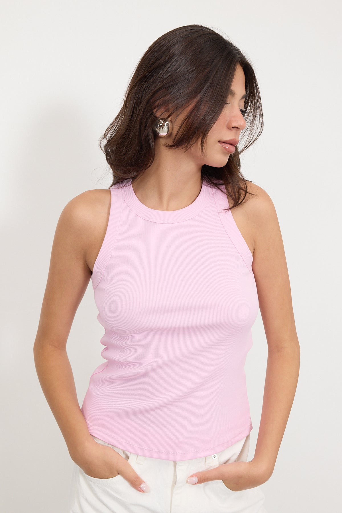 Begonia_Halter-Neck-Top-With-Ribbed-addax