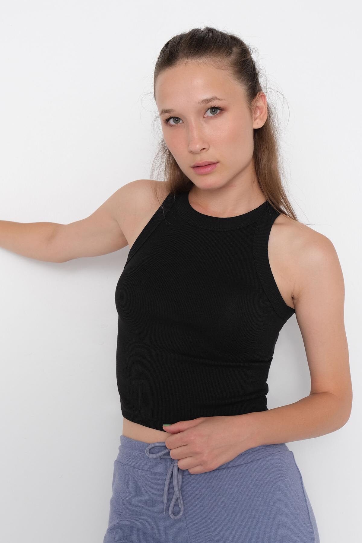 Black_Halter-Neck-Blouse-addax