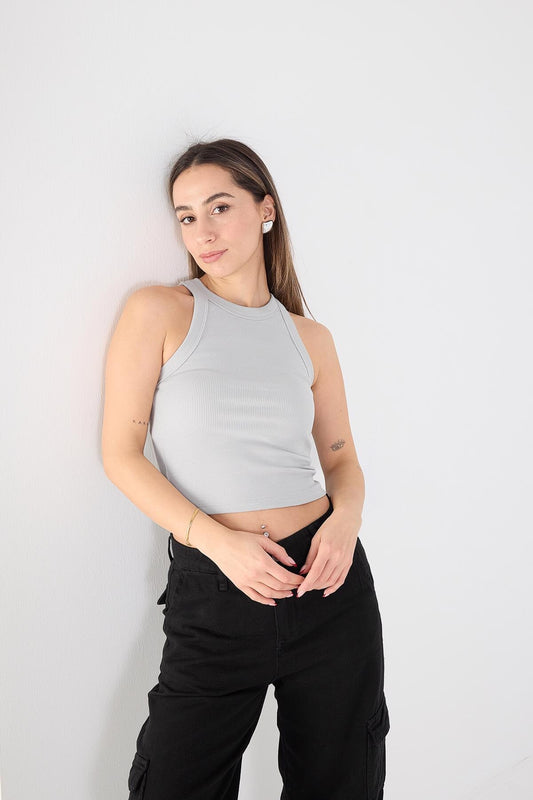 New-Grey_Halter-Neck-Blouse-addax