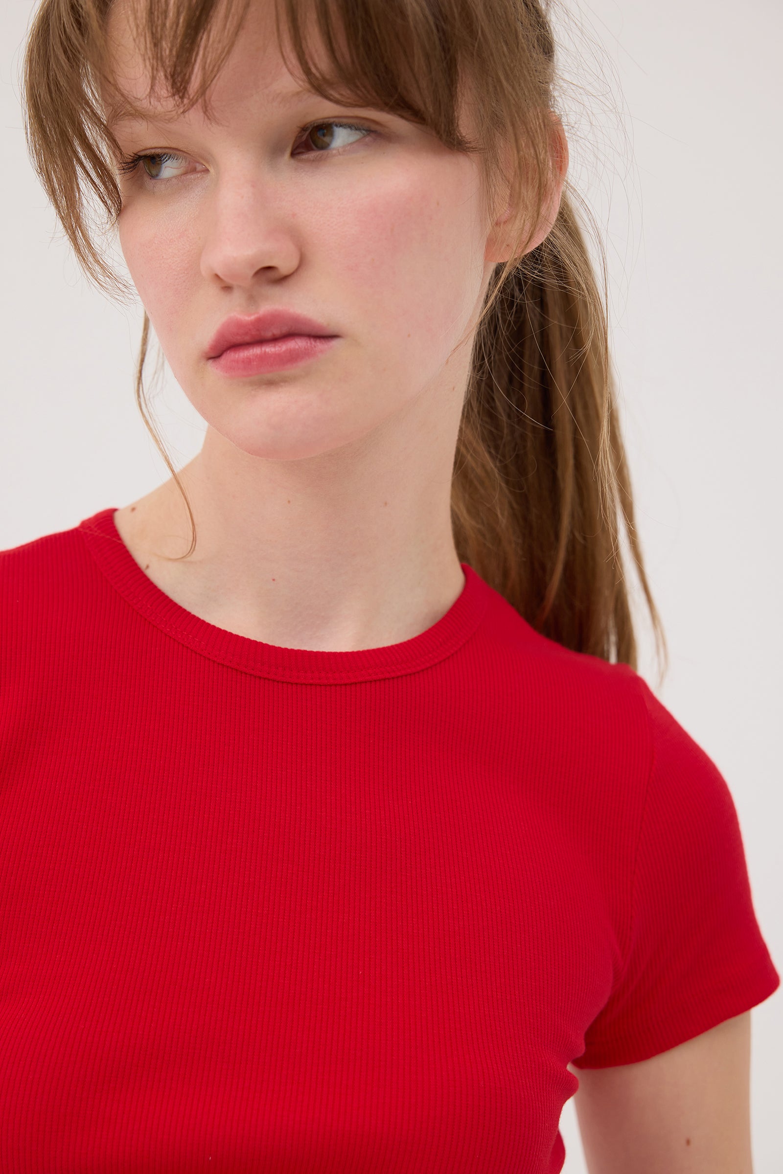 Red_Round-Neck-Basic-T-shirt-addax