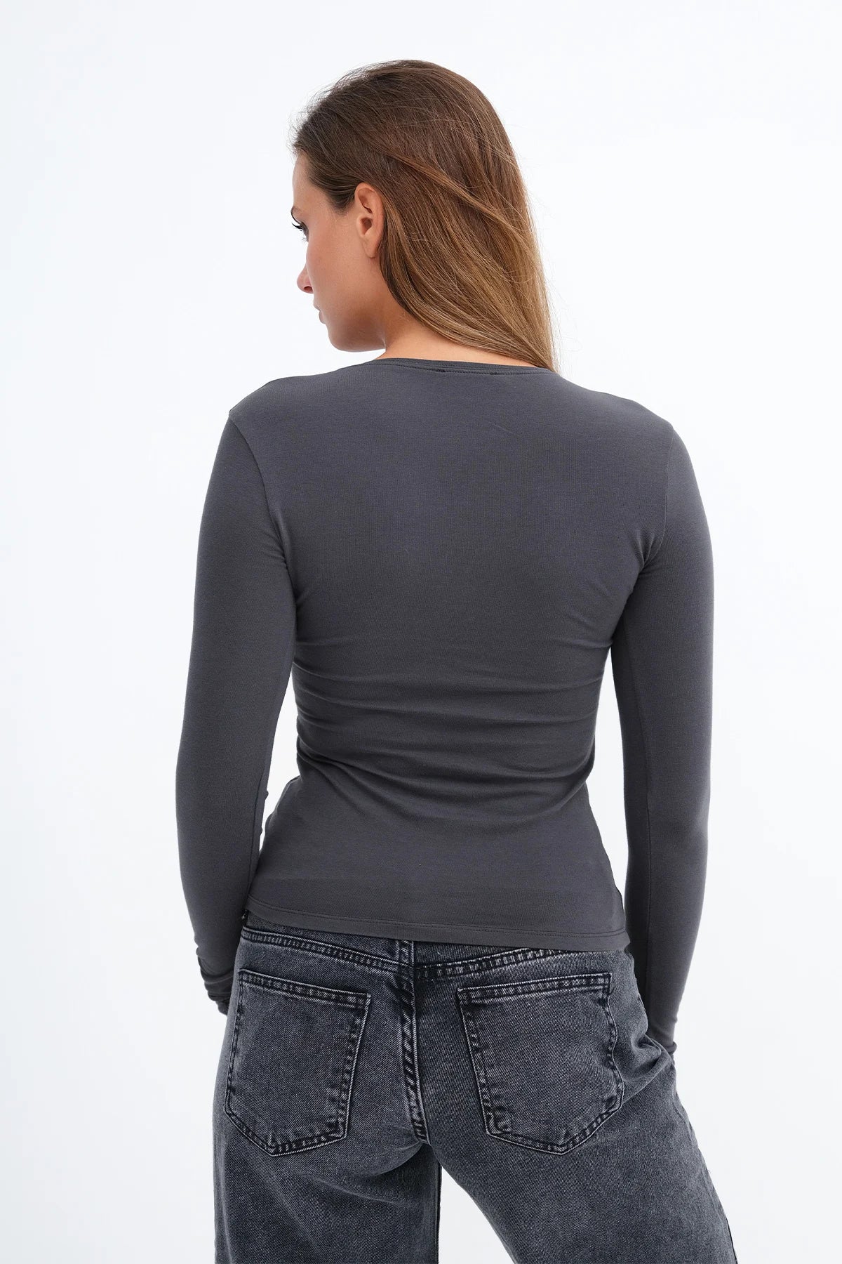 Charcoal_Round-Neck-Basic-Blouse-addax