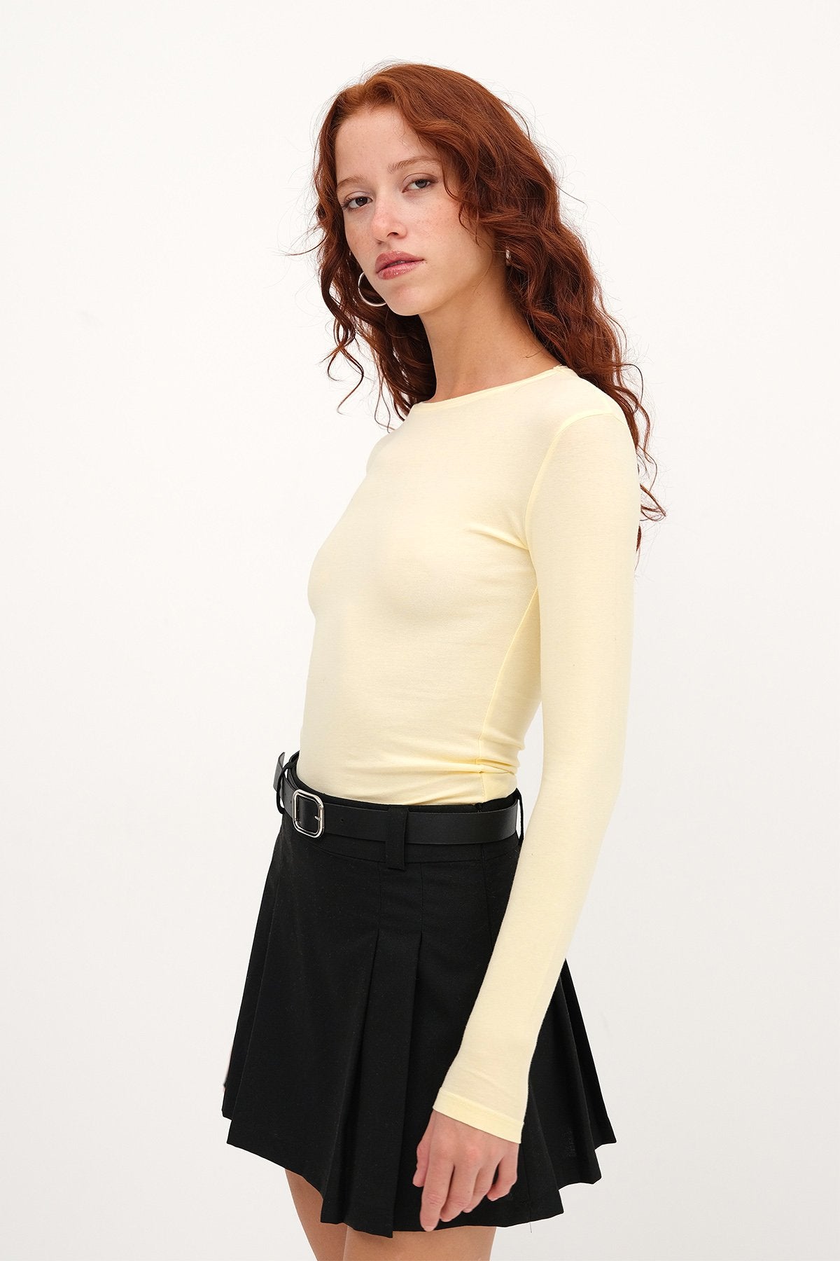 Light-Yellow_Round-Neck-Basic-Blouse-addax