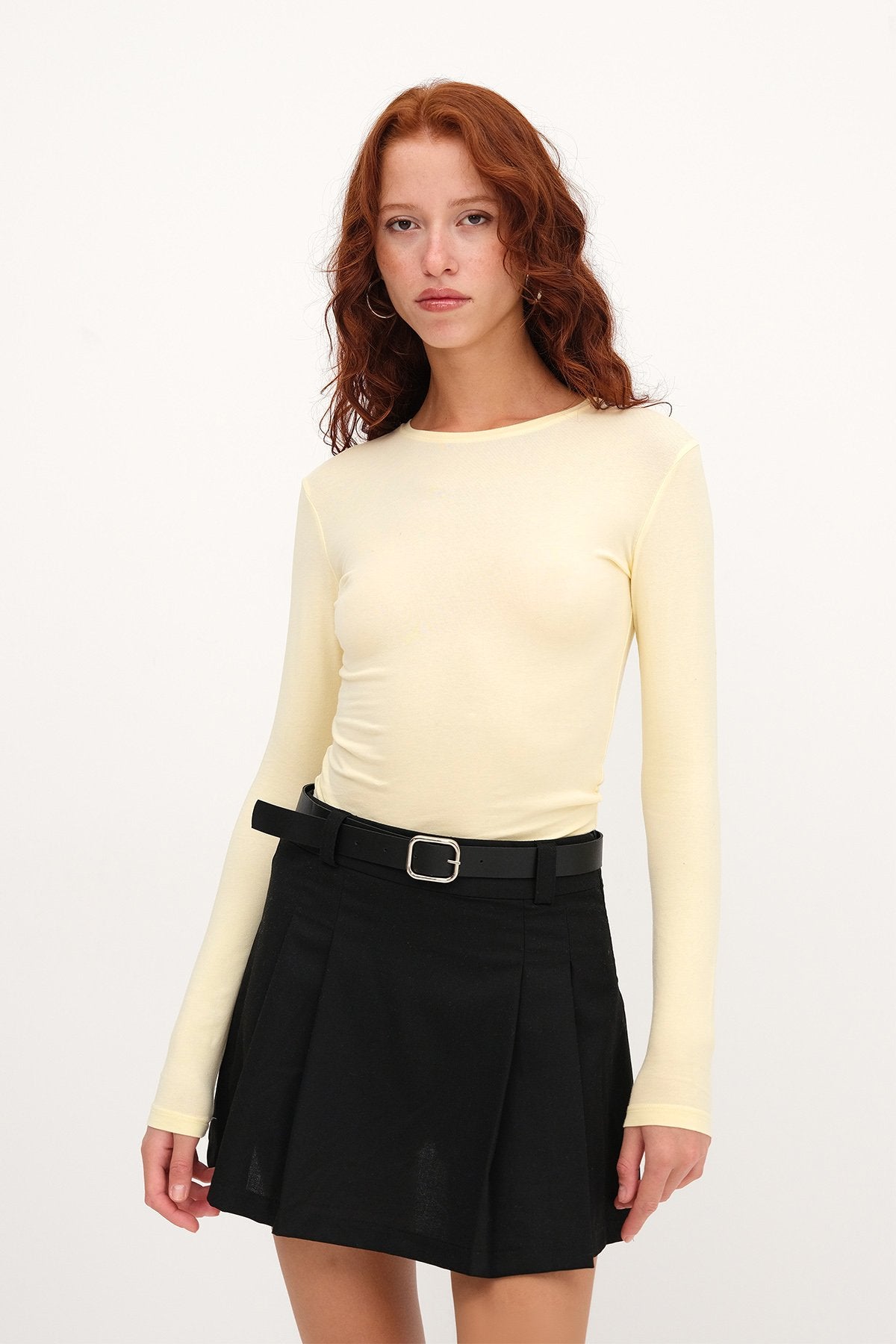 Light-Yellow_Round-Neck-Basic-Blouse-addax