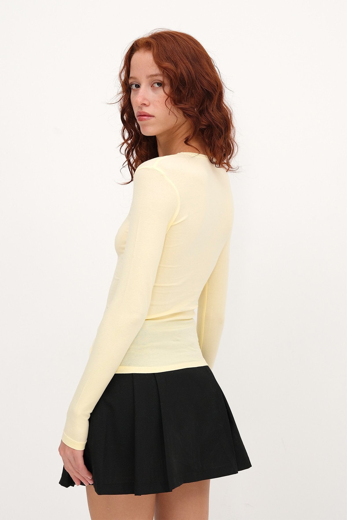Light-Yellow_Round-Neck-Basic-Blouse-addax