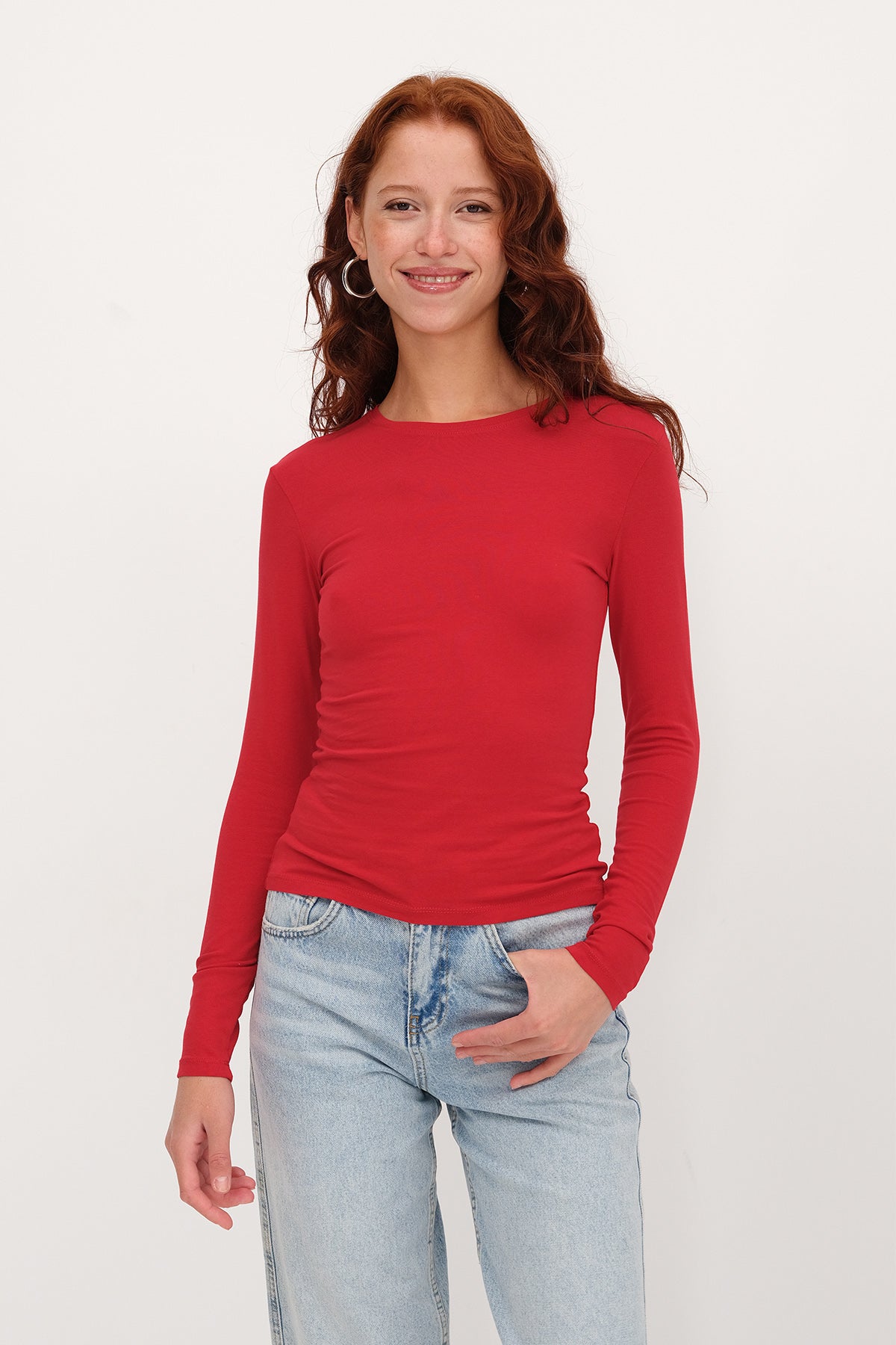 Bright-Red_Round-Neck-Basic-Blouse-addax