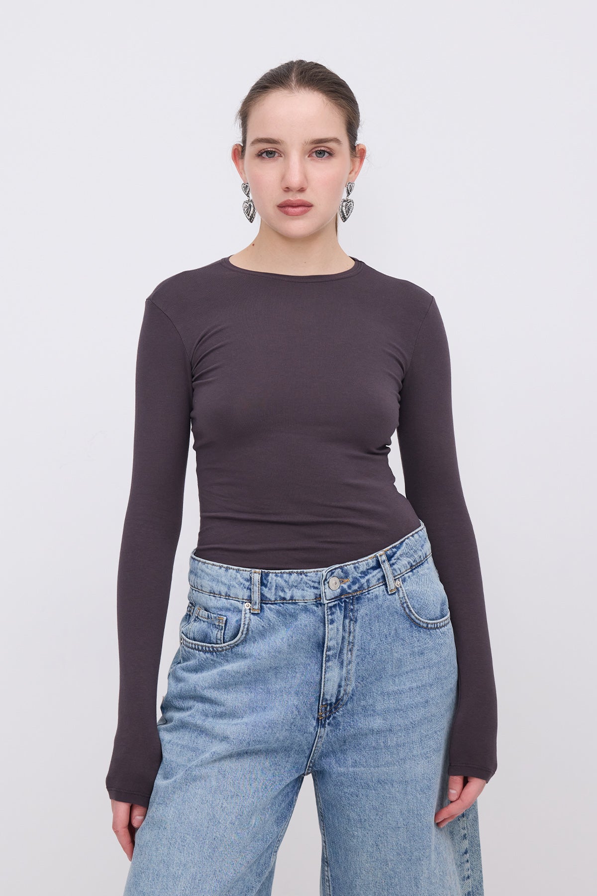 Round Neck Basic Blouse