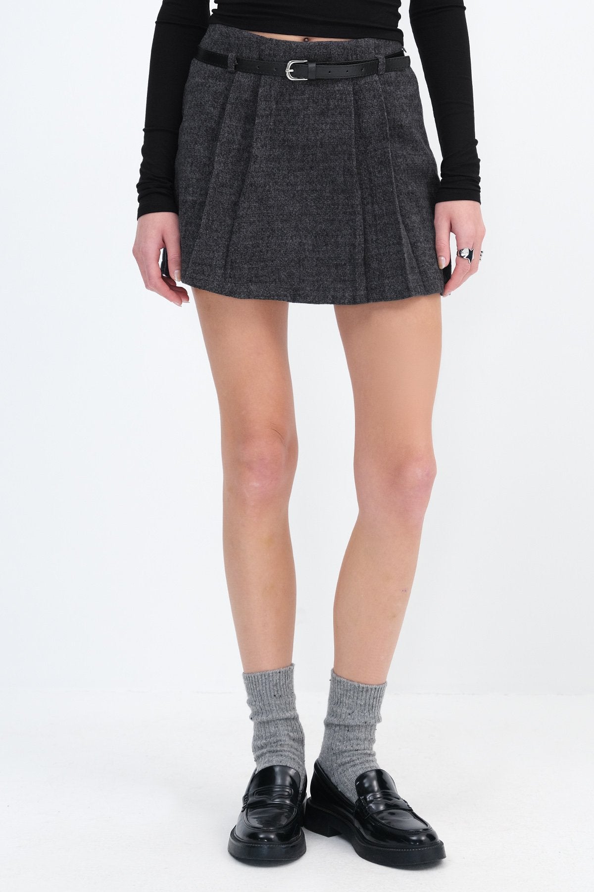 Charcoal_Skort-With-Belt-addax