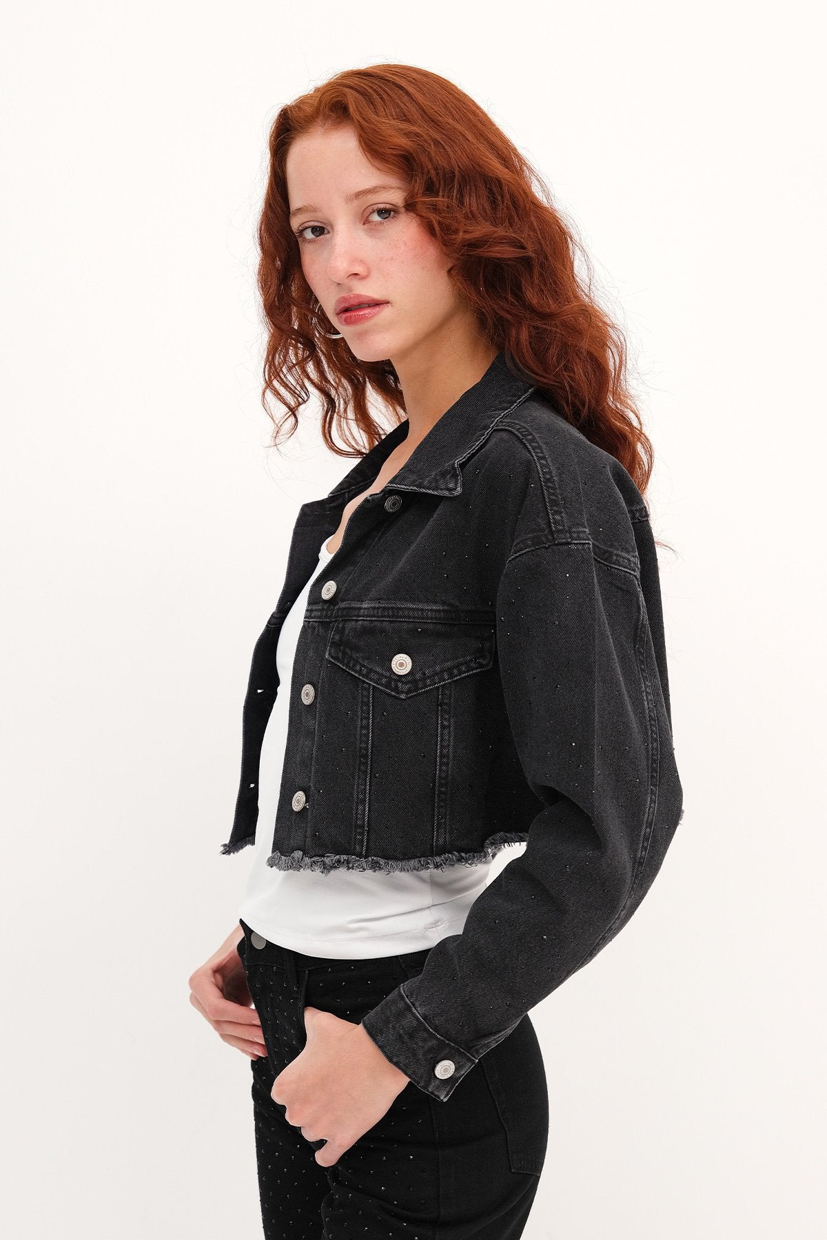 Charcoal_Short-Jacket-with-Tassel-addax