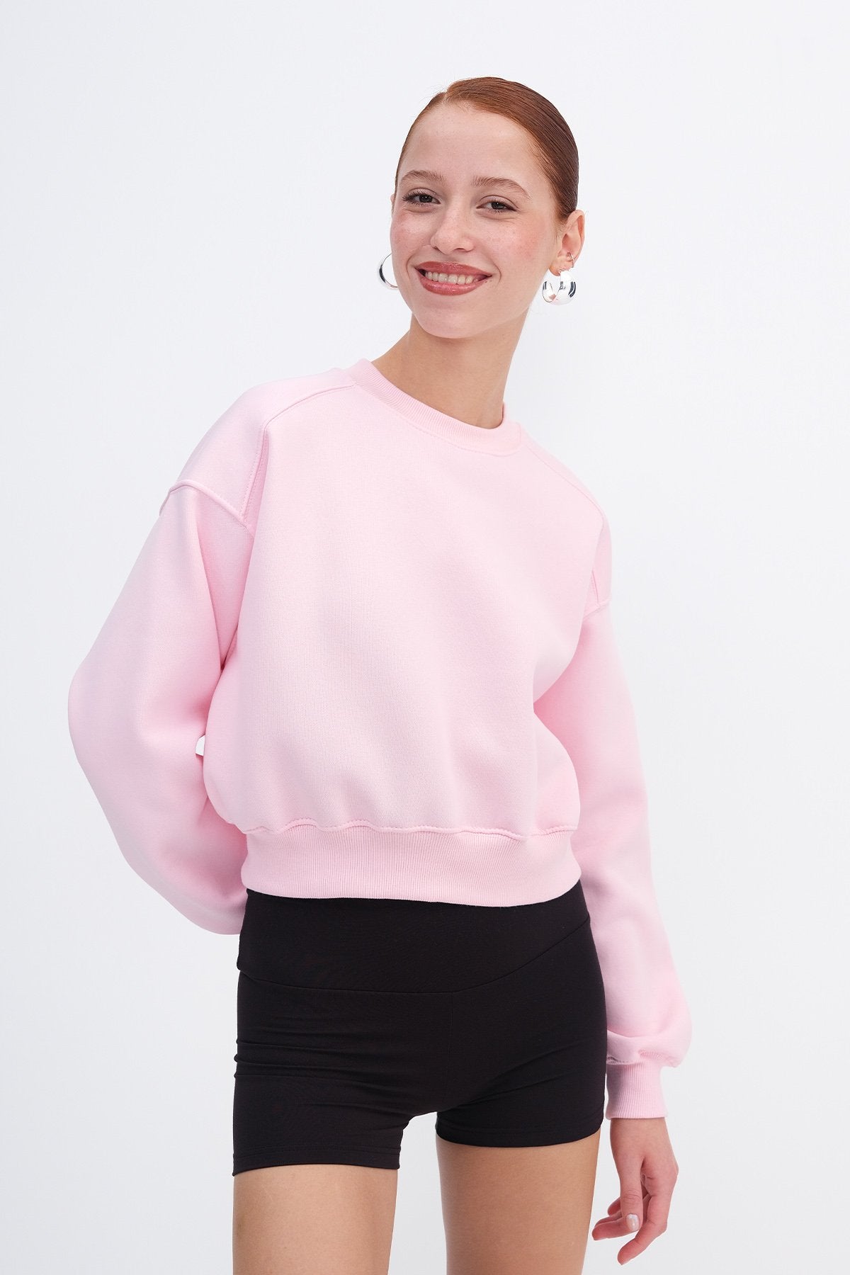 Pink_Brushed-Crew-Neck-Basic-Sweatshirt-addax