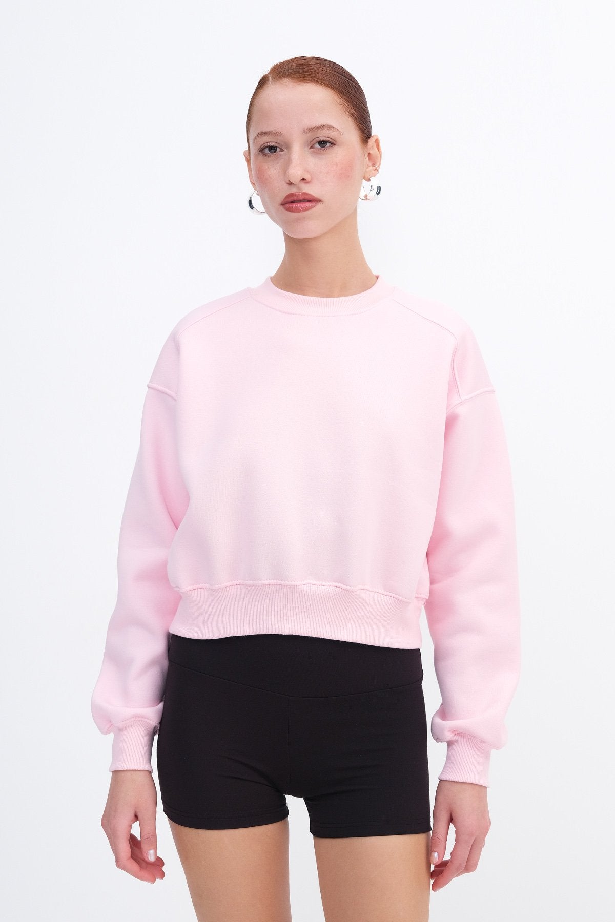 Pink_Brushed-Crew-Neck-Basic-Sweatshirt-addax