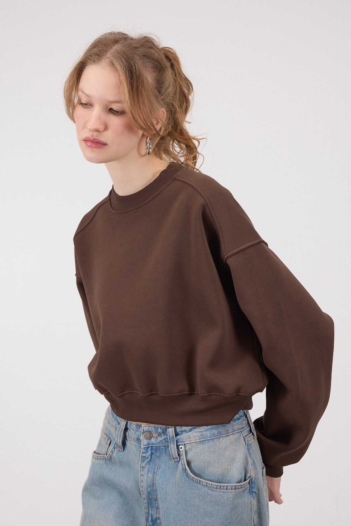 Brown_Brushed-Crew-Neck-Basic-Sweatshirt-addax