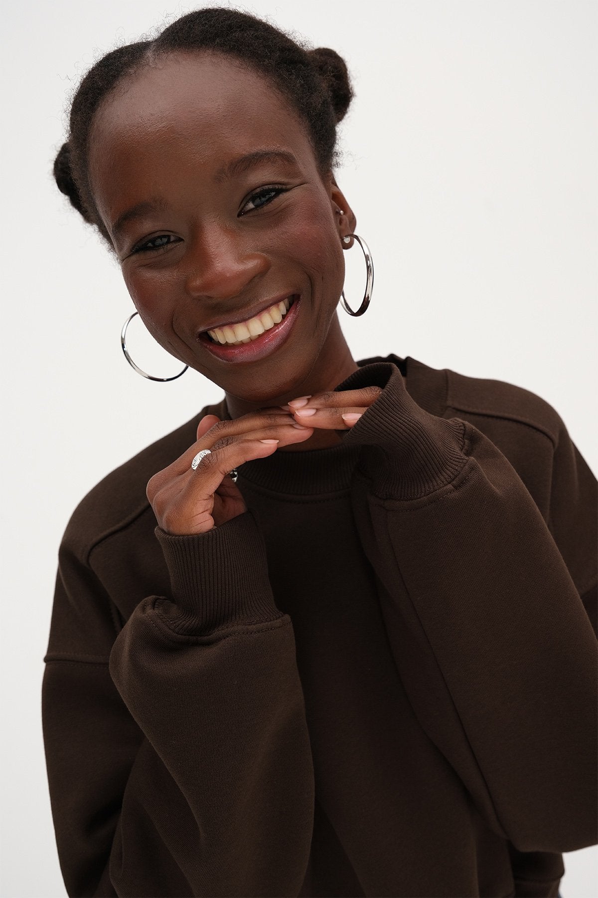 Dark-Brown_Brushed-Crew-Neck-Basic-Sweatshirt-addax