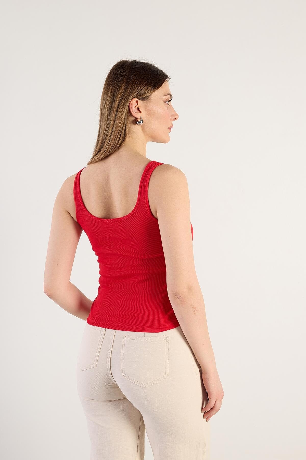 Red_U-Neck-Basic-Top-addax