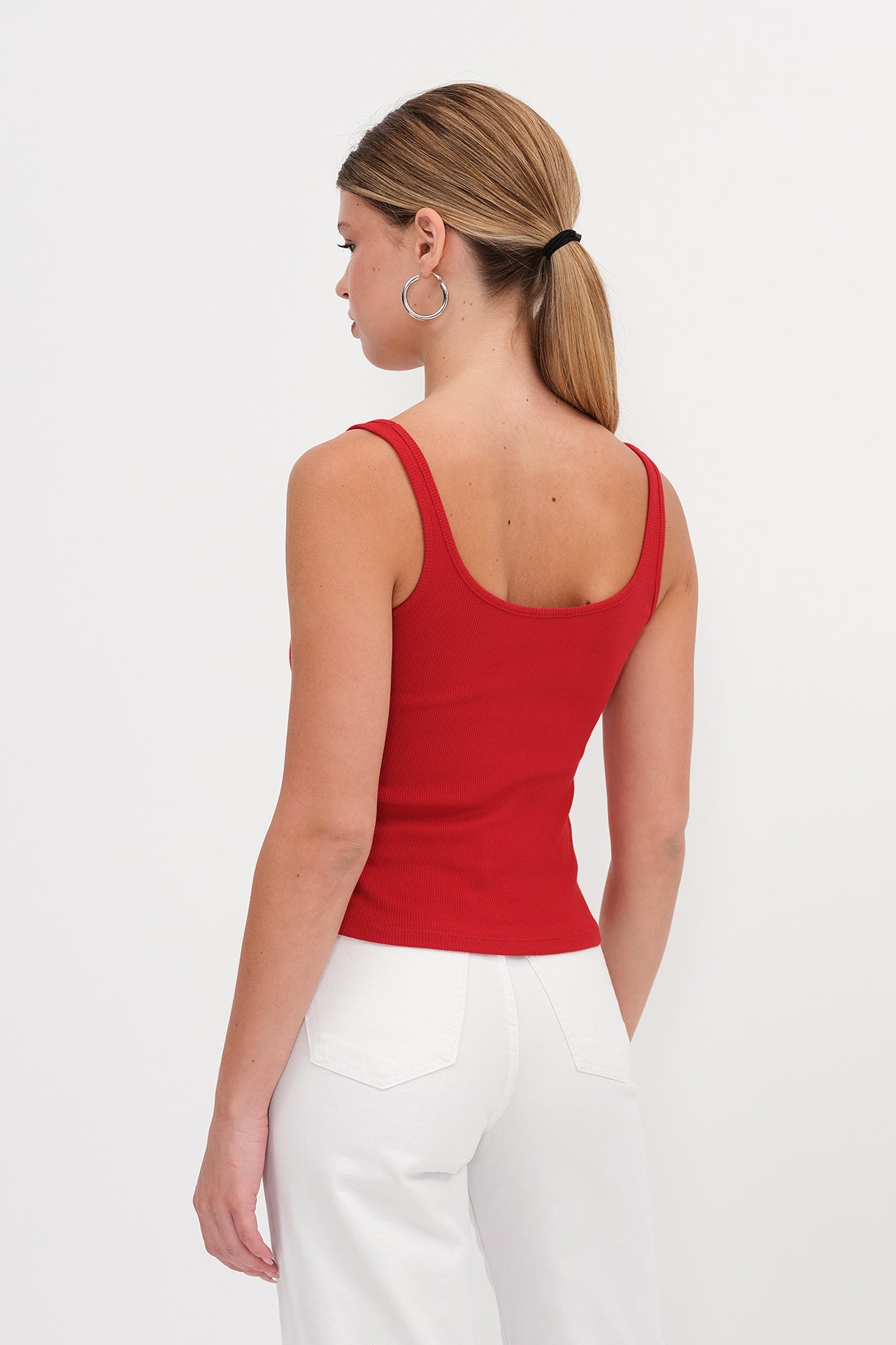 Bright-Red_U-Neck-Basic-Top-addax