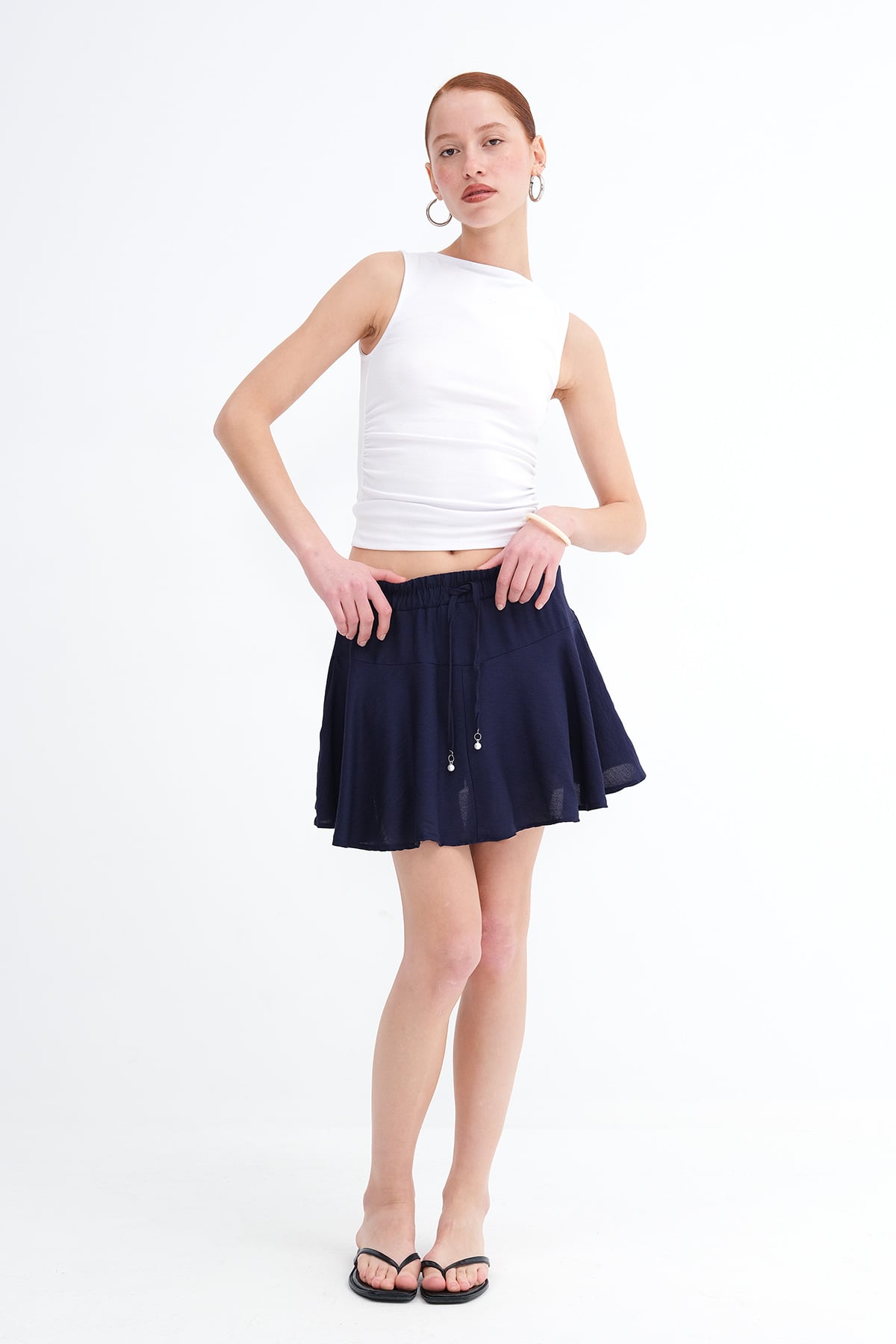 Night-Blue_Skort-With-Tied-Detail-addax