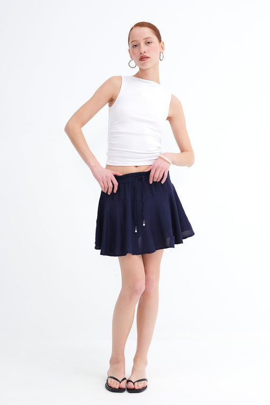Night-Blue_Skort-With-Tied-Detail-addax