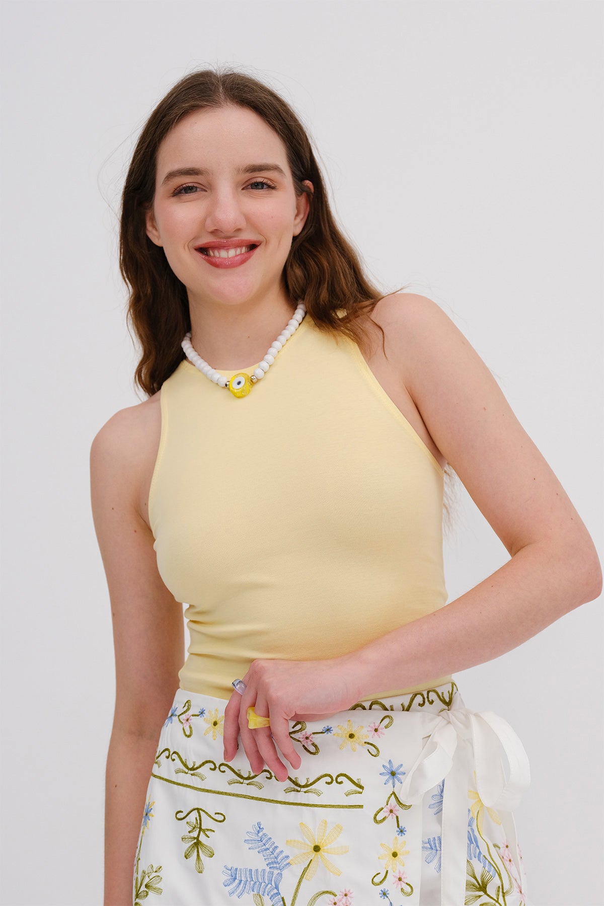 Yellow_Halter-Neck-Tank-Top-addax