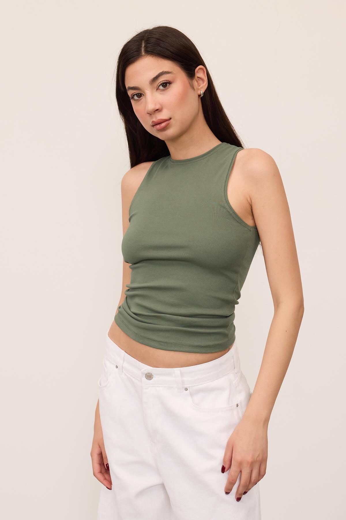 Oil-Green_Halter-Neck-Tank-Top-addax
