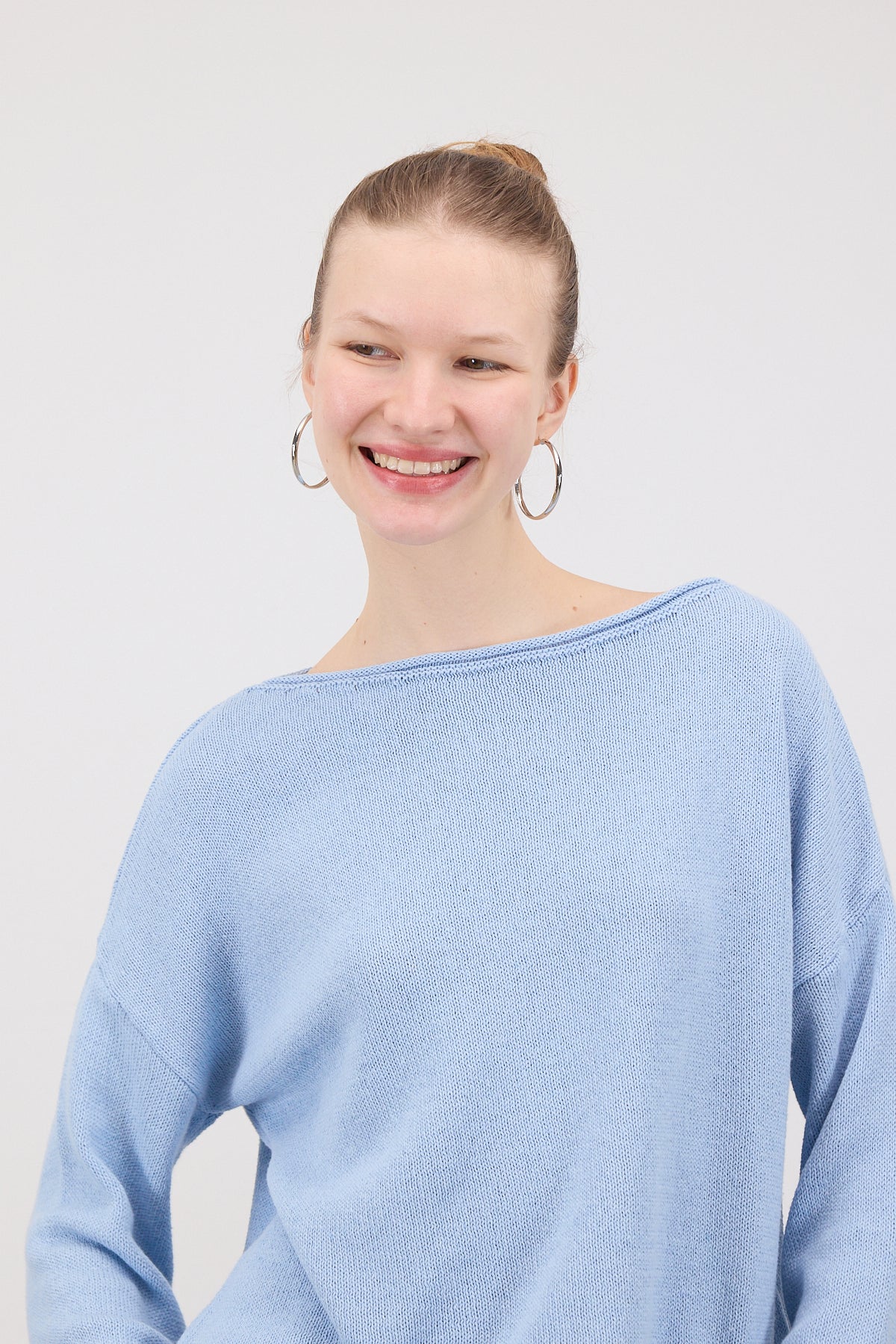 Blue_Boat-Neck-Knitwear-Sweater-addax