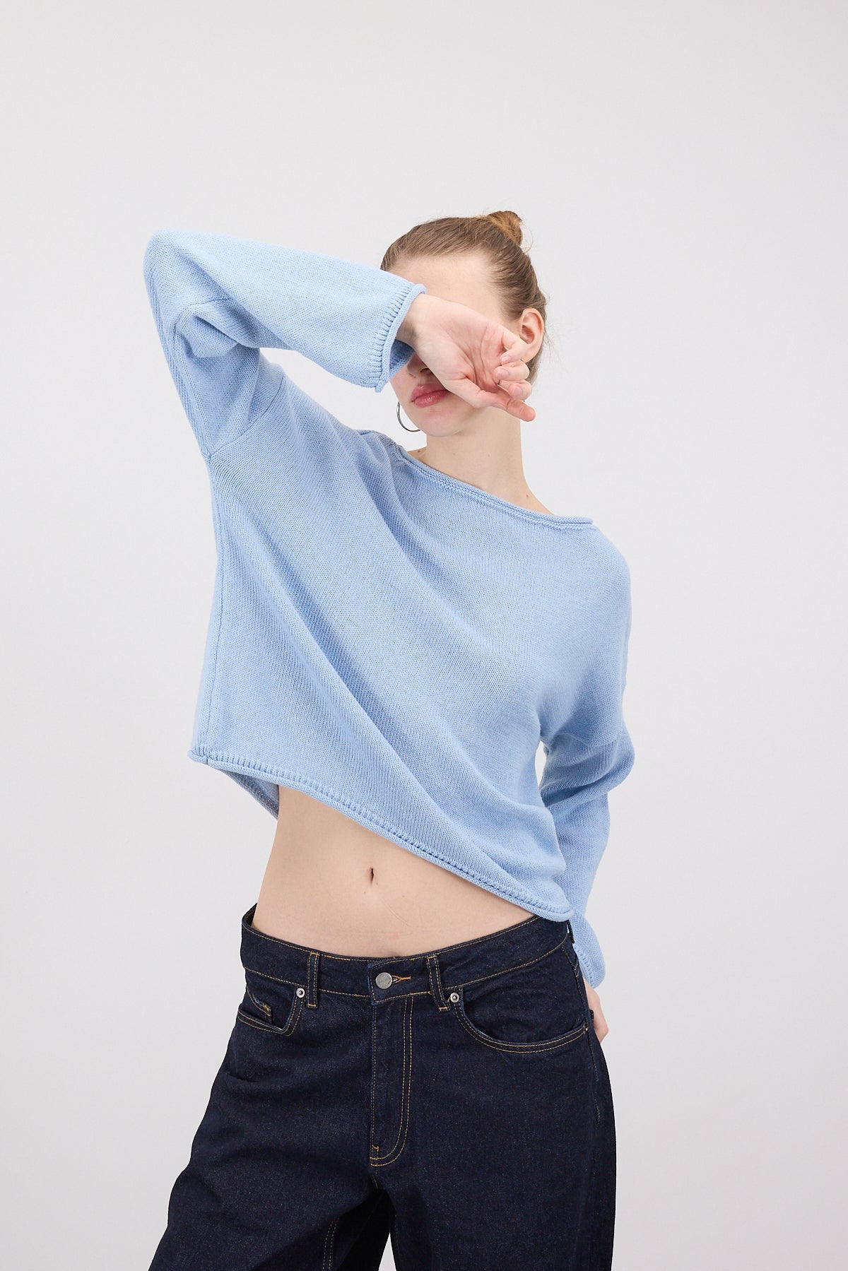 Blue_Boat-Neck-Knitwear-Sweater-addax