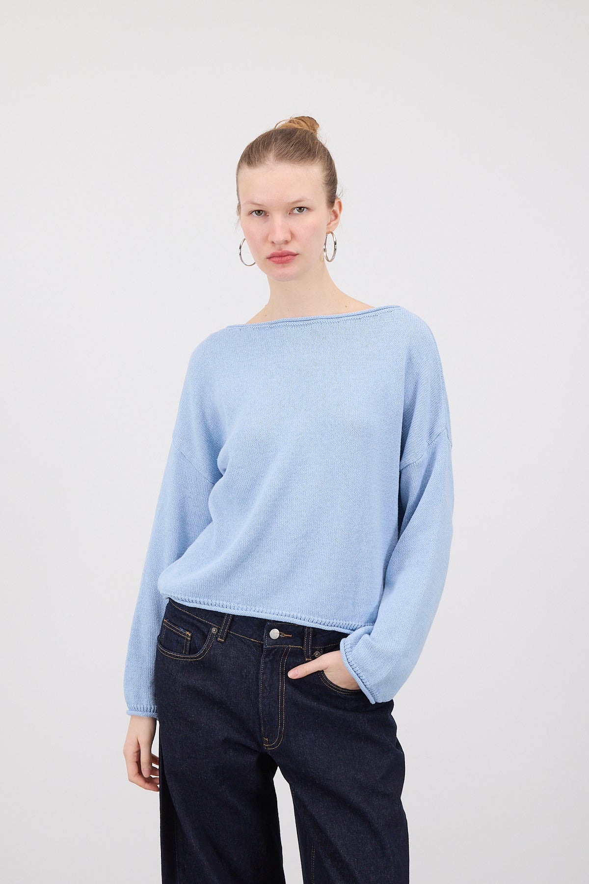 Blue_Boat-Neck-Knitwear-Sweater-addax