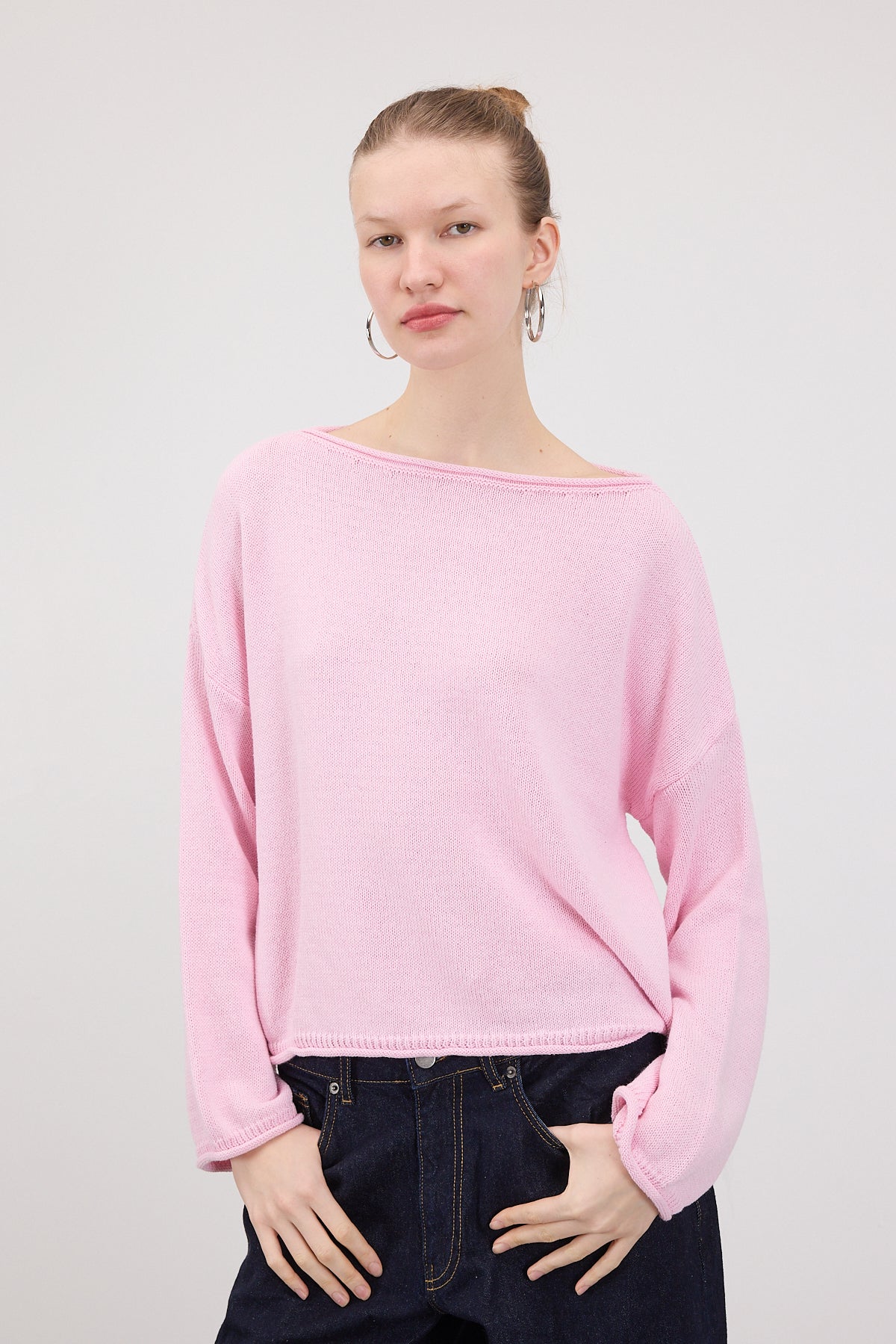 Pink_Boat-Neck-Knitwear-Sweater-addax