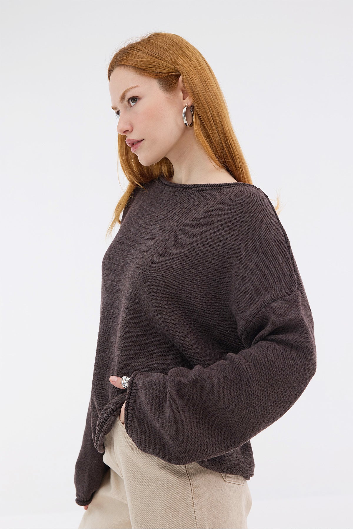 Brown_Boat-Neck-Knitwear-Sweater-addax