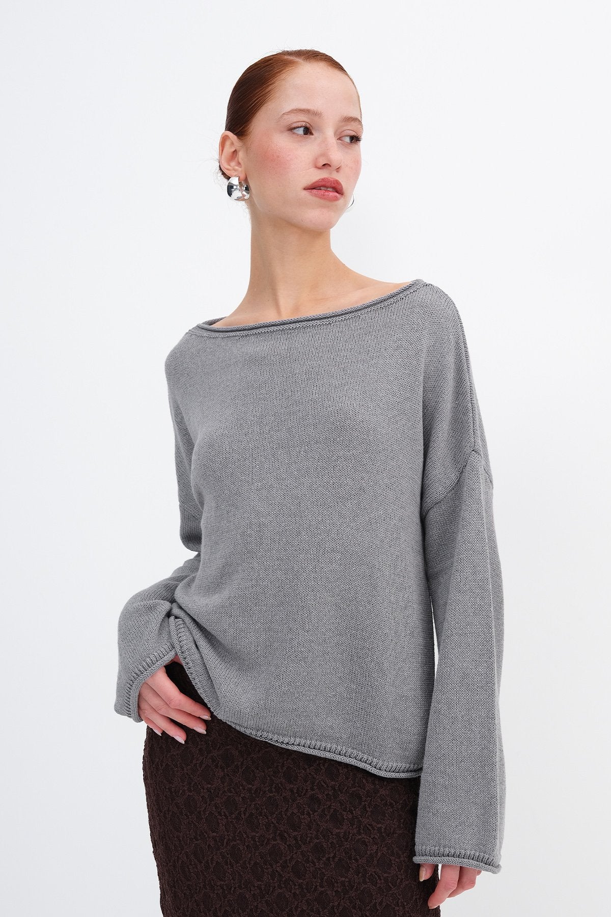 Grey_Boat-Neck-Knitwear-Sweater-addax