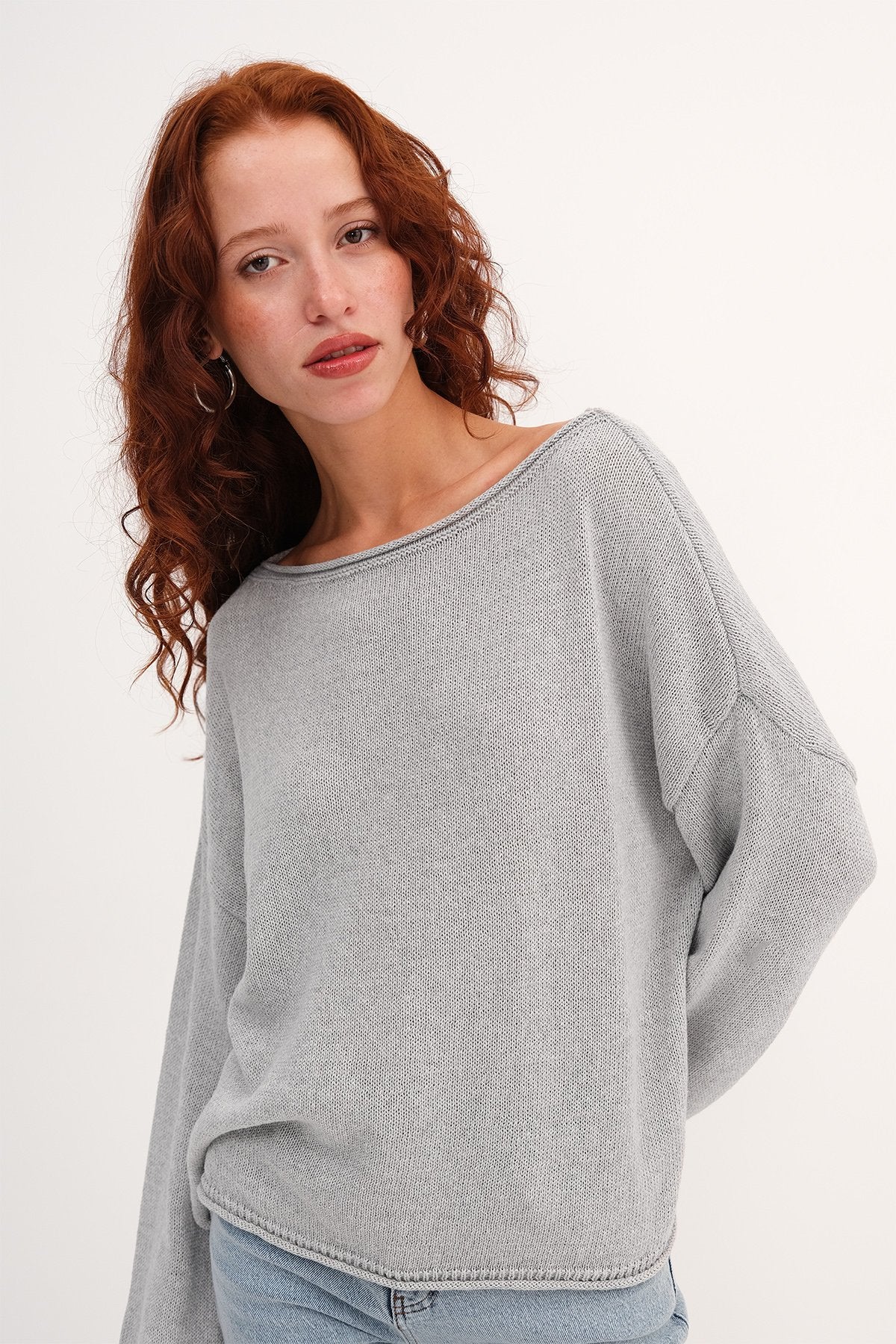 Grey-Melange_Boat-Neck-Knitwear-Sweater-addax