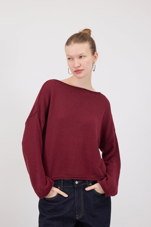 Light-Burgundy_Boat-Neck-Knitwear-Sweater-addax