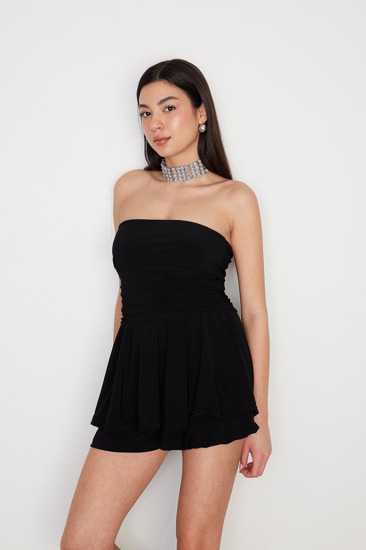 Black_Straplez-Büzgülü-Mini-Elbise-E3556-K4-addax
