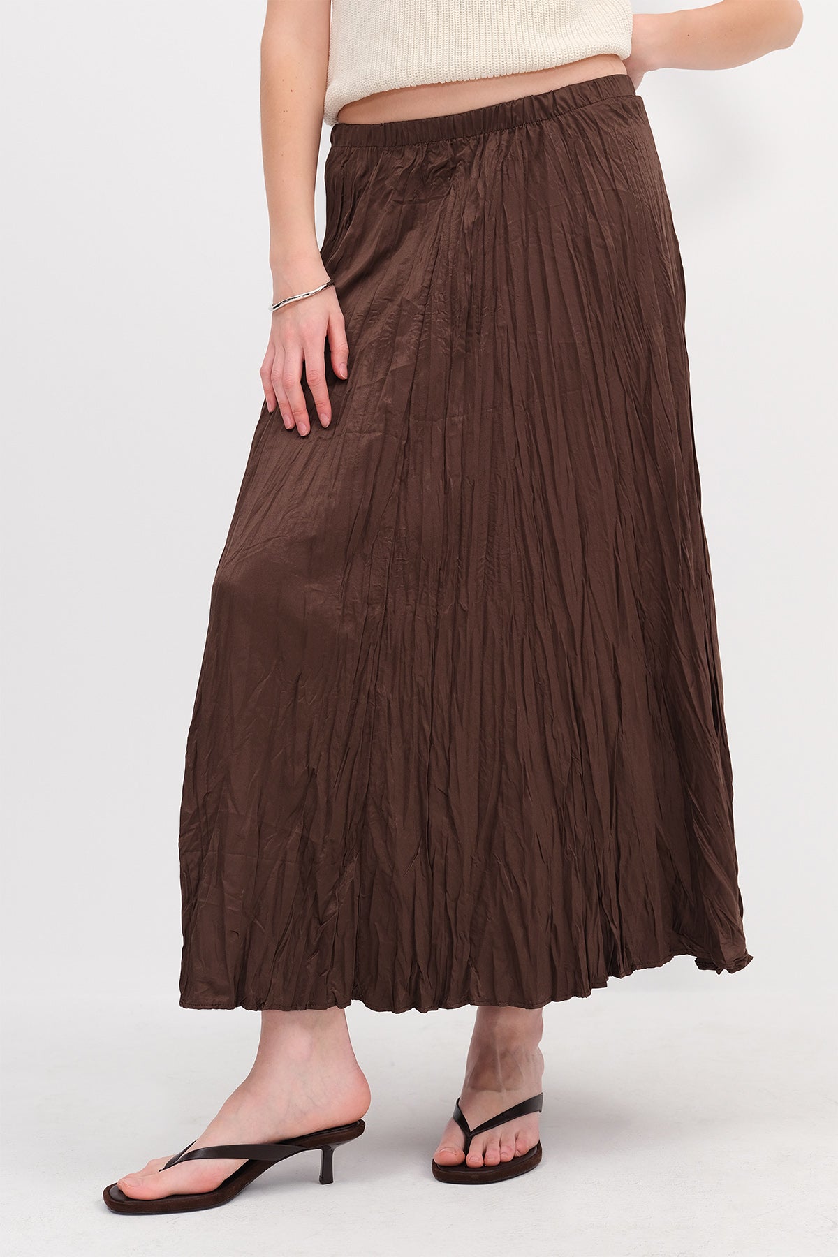 Brown_Long-Skirt-With-Elastic-Waist-addax