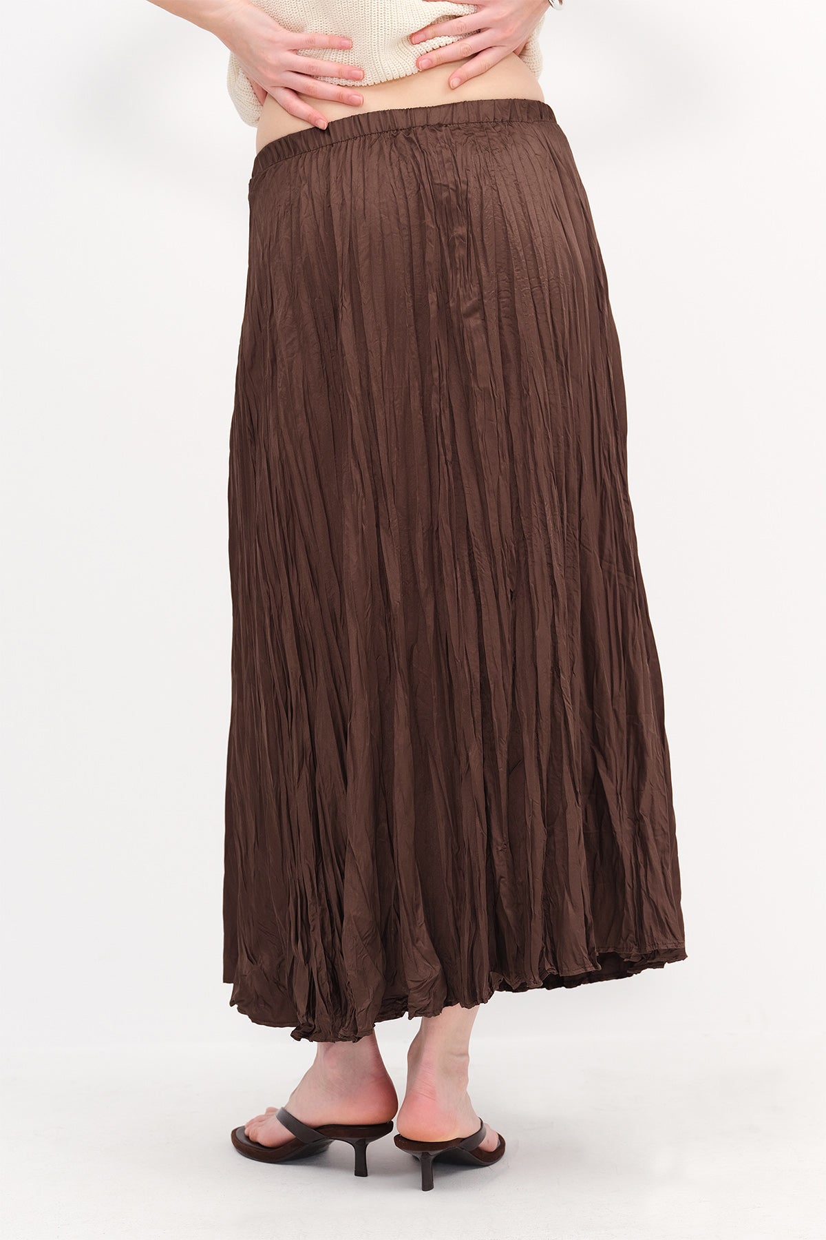 Brown_Long-Skirt-With-Elastic-Waist-addax