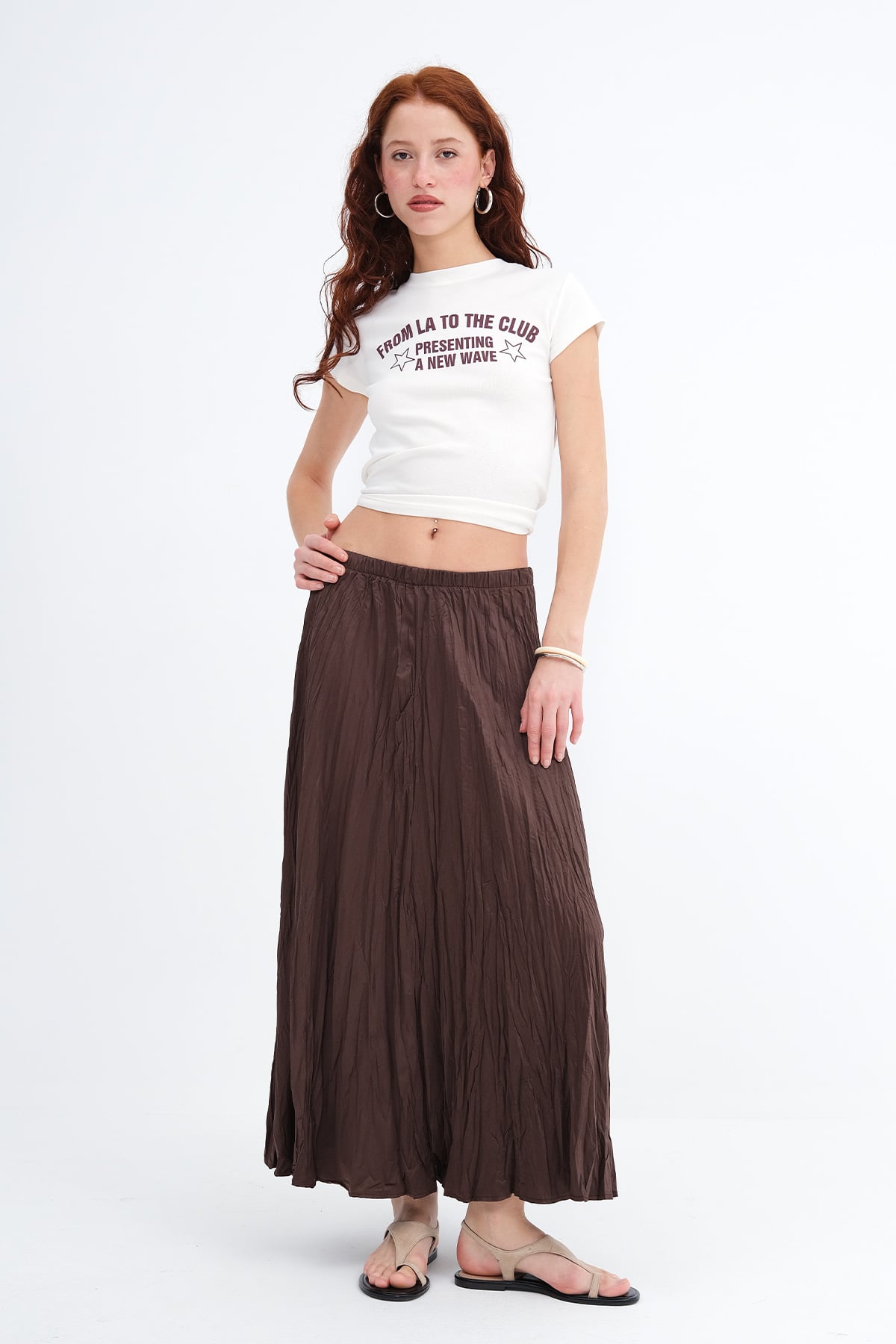 Long Skirt With Elastic Waist